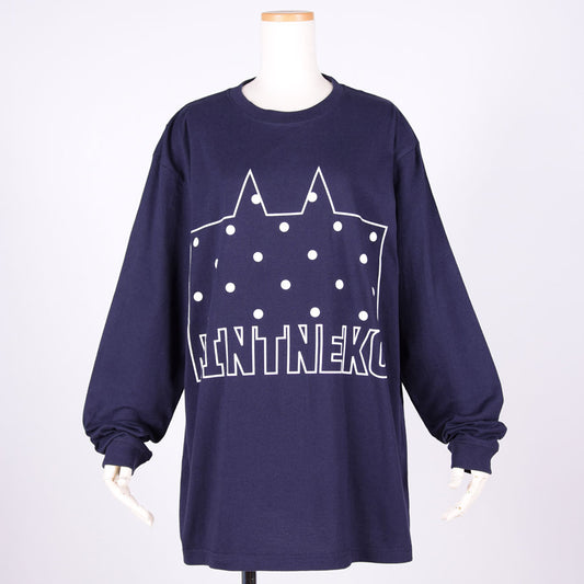 MINT NeKO Dot Logo Long Sleeve T-shirt / NV