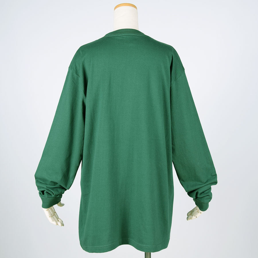 MINT NeKO Dot Logo Long Sleeve T-shirt / GRN