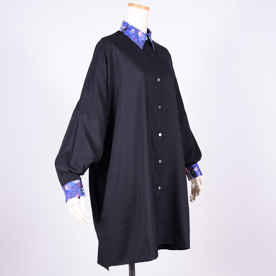 gouk ビッグシャツコート BK-NV