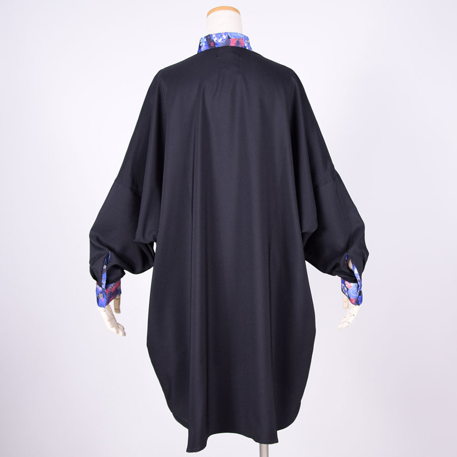 gouk ビッグシャツコート BK-NV