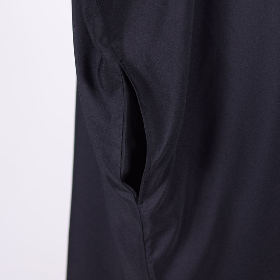 gouk ビッグシャツコート BK-GY