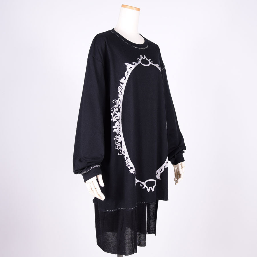 MINT NeKO ハンドステッチカットソー BK