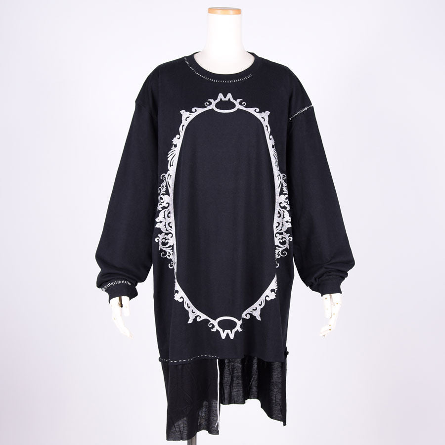 MINT NeKO ハンドステッチカットソー BK