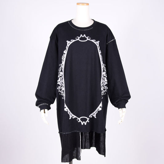 MINT NeKO ハンドステッチカットソー BK