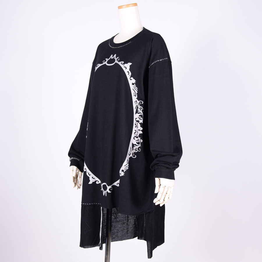 MINT NeKO ハンドステッチカットソー BK