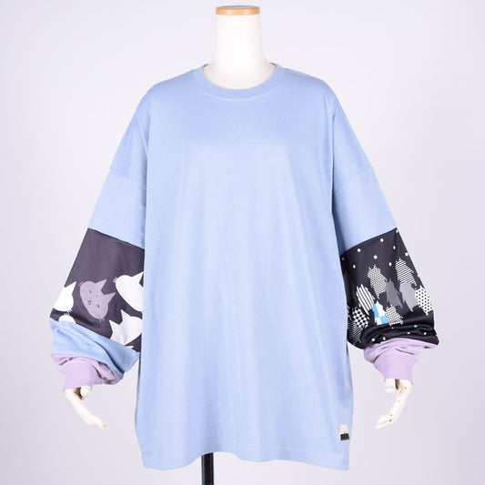 MINT NeKO パッチワークカットソー BL