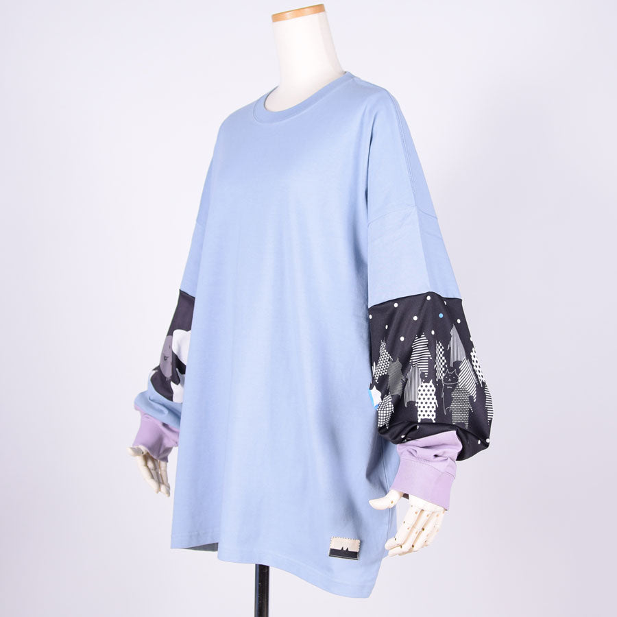 MINT NeKO パッチワークカットソー BL