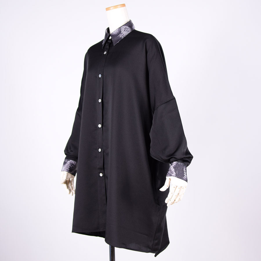 gouk ビッグシャツコート BK