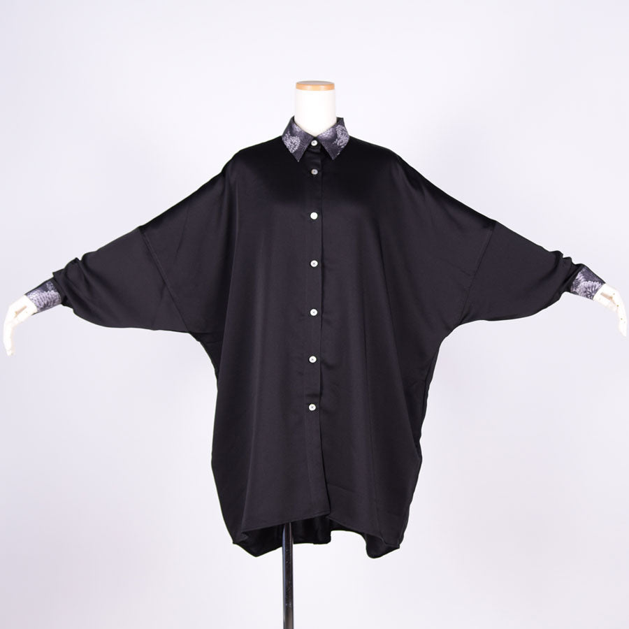 gouk ビッグシャツコート BK