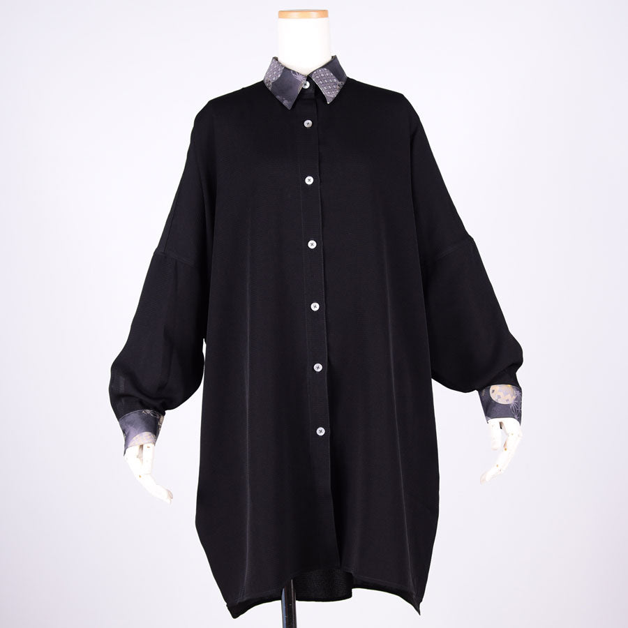 gouk ビッグシャツコート BK-BK