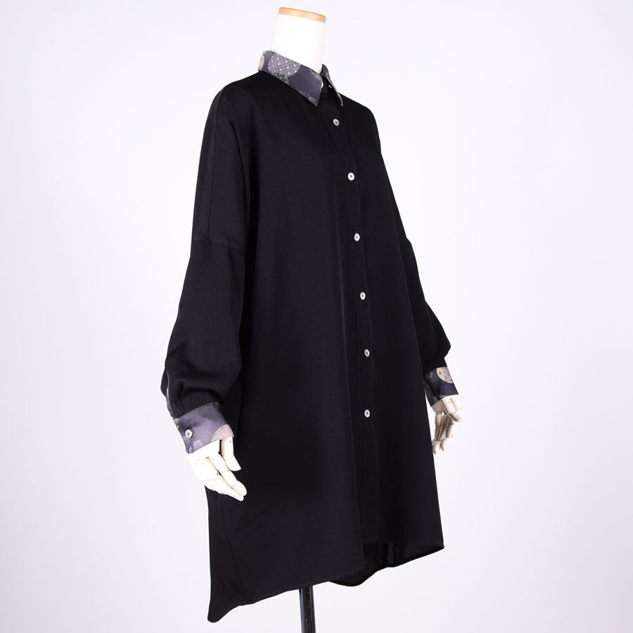 gouk ビッグシャツコート BK-BK