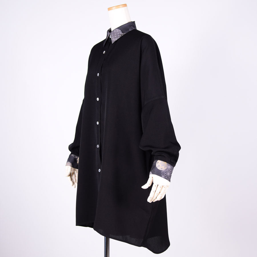 gouk ビッグシャツコート BK-BK