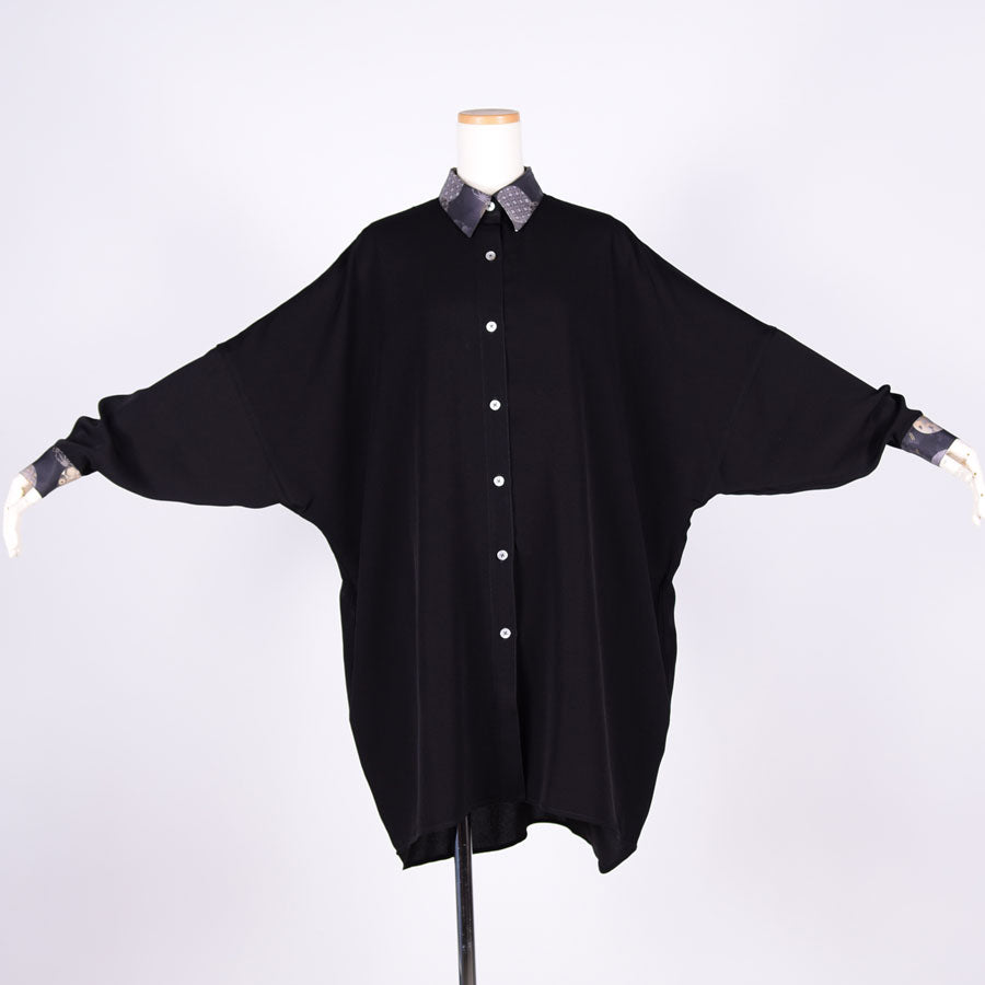 gouk ビッグシャツコート BK-BK