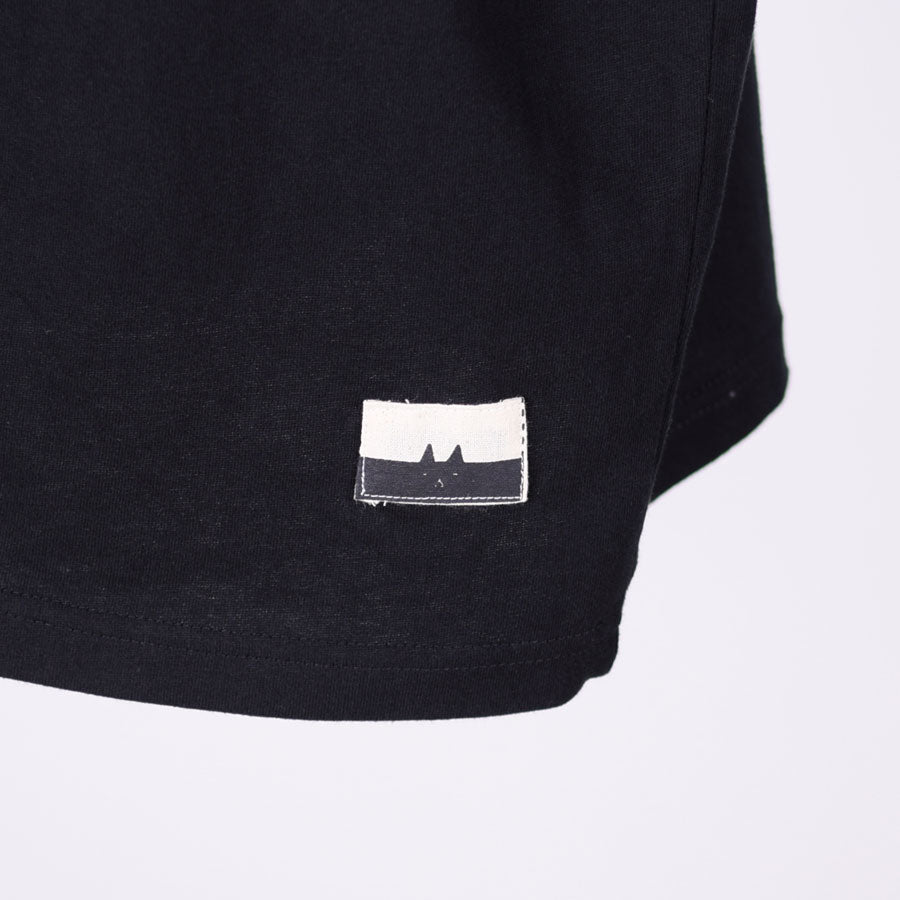 MINT NeKO パッチワークカットソー BK