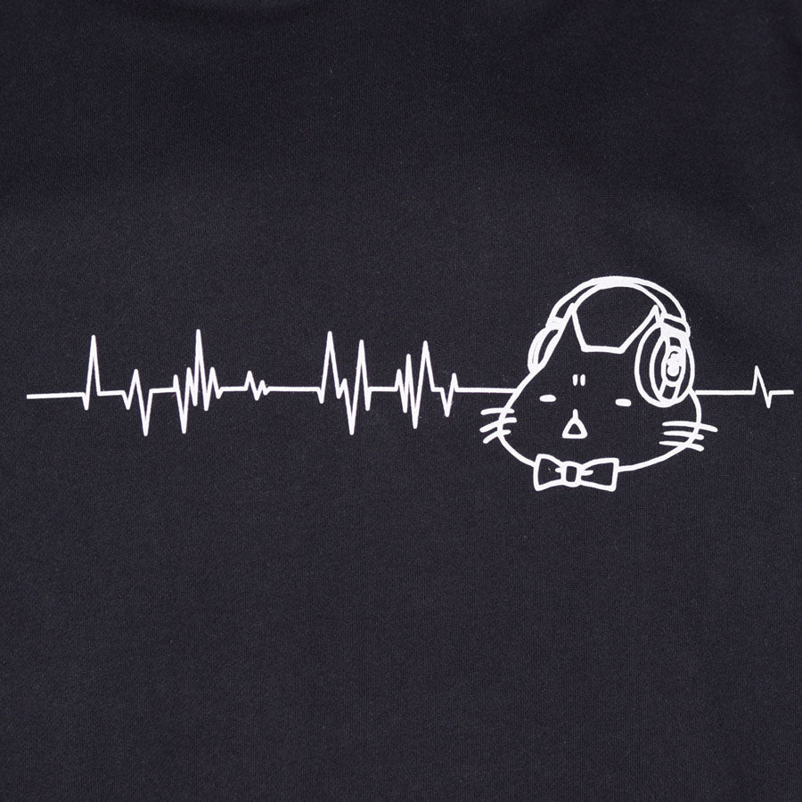 MINT NeKO ボリュームスリーブフーディー BK