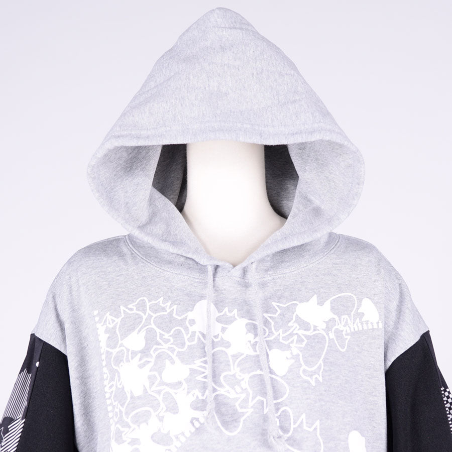 MINT NeKO ボリュームスリーブフーディー GY