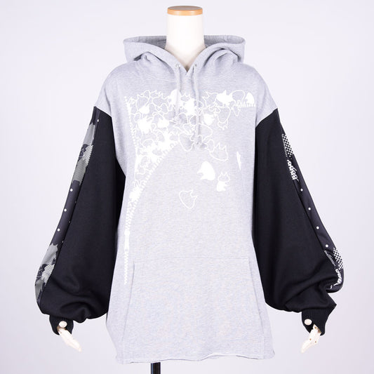 MINT NeKO ボリュームスリーブフーディー GY