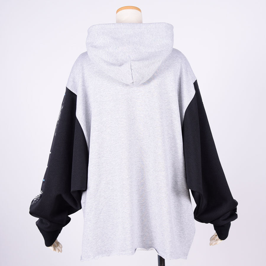 MINT NeKO ボリュームスリーブフーディー GY