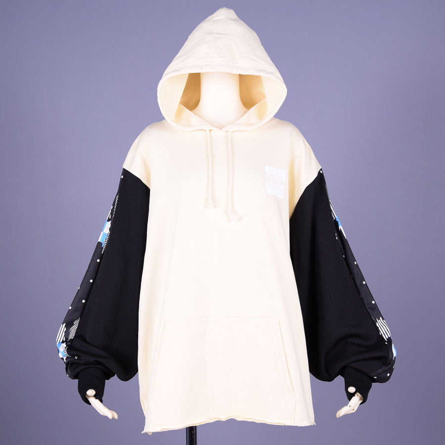 MINT NeKO ボリュームスリーブフーディー WH