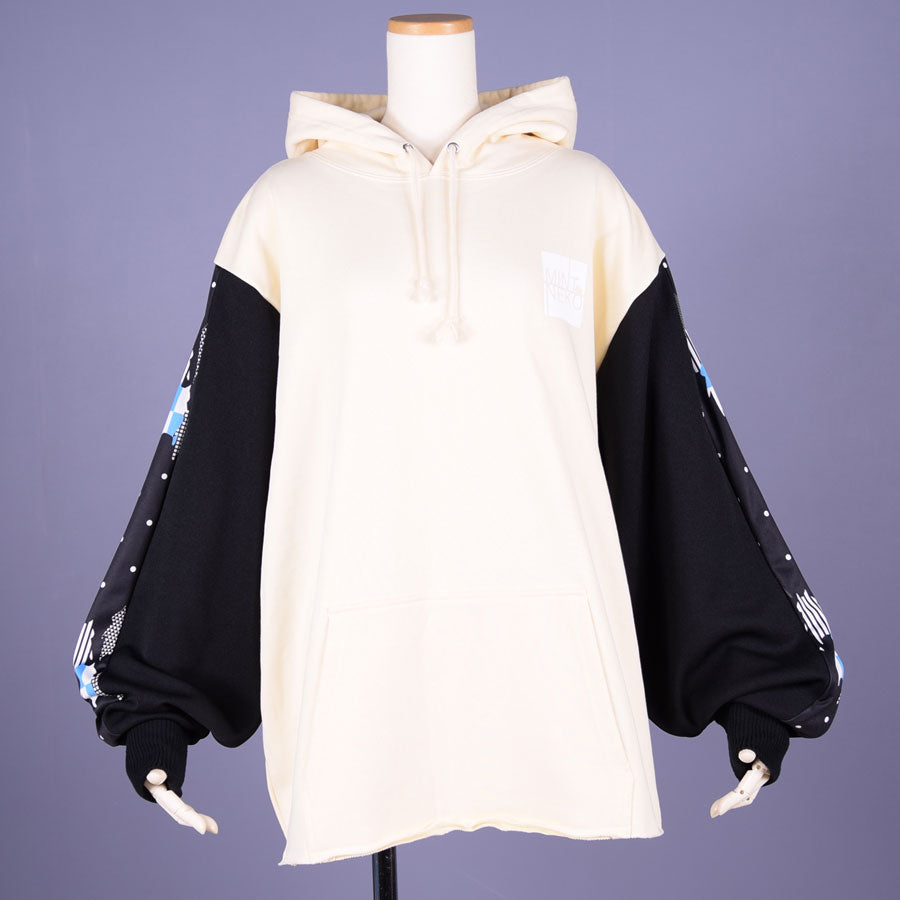 MINT NeKO ボリュームスリーブフーディー WH