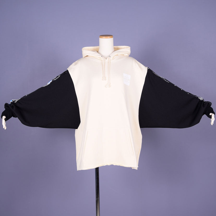 MINT NeKO ボリュームスリーブフーディー WH