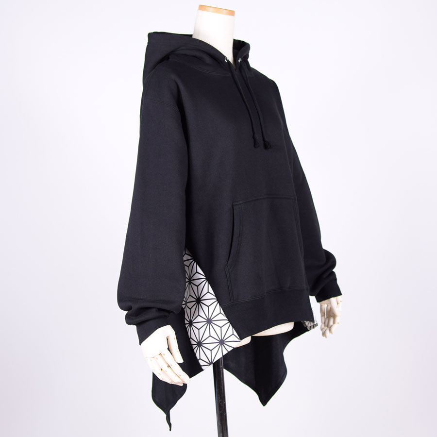 gouk ひらひらフーディ BK-WH
