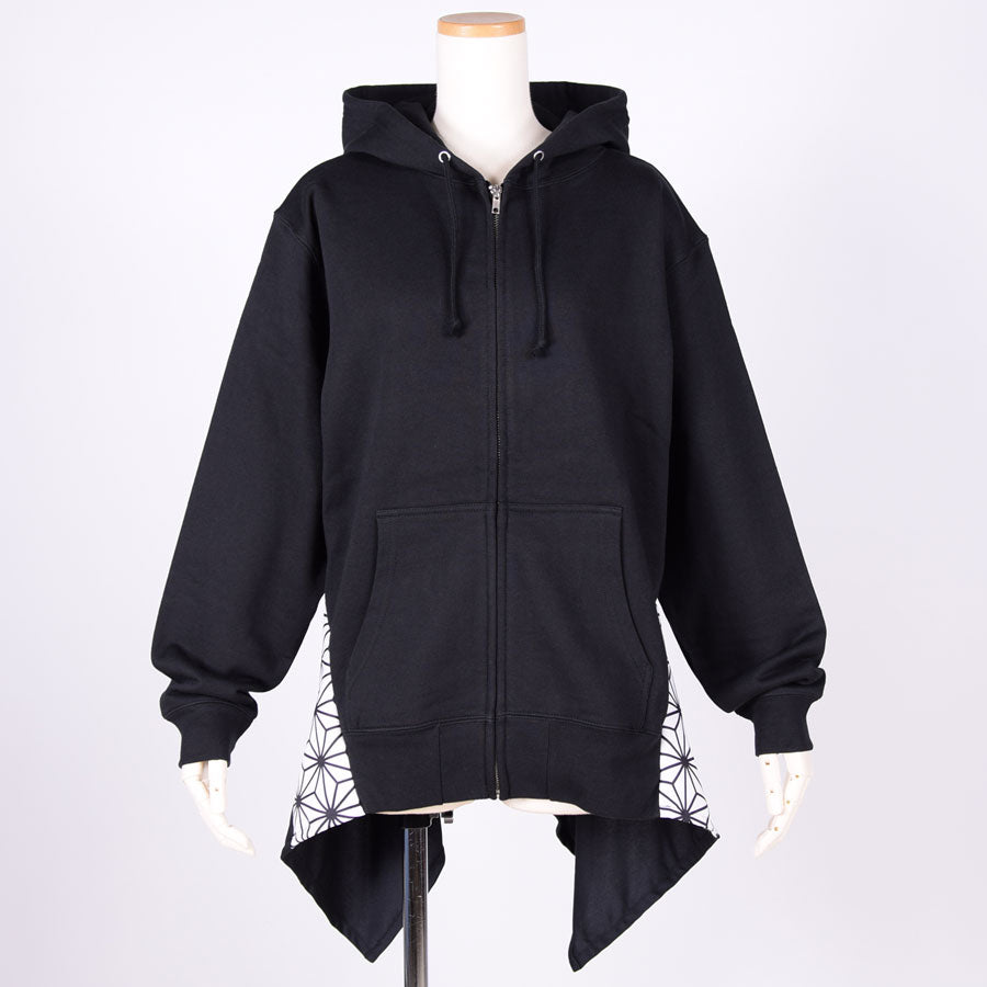 gouk ひらひらパーカー BK-WH