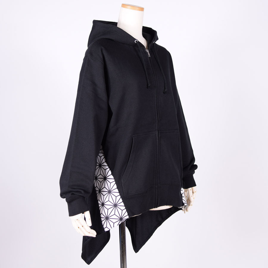 gouk ひらひらパーカー BK-WH