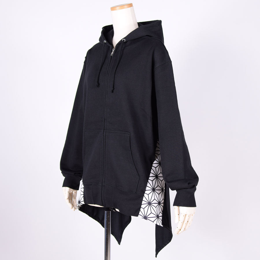 gouk ひらひらパーカー BK-WH