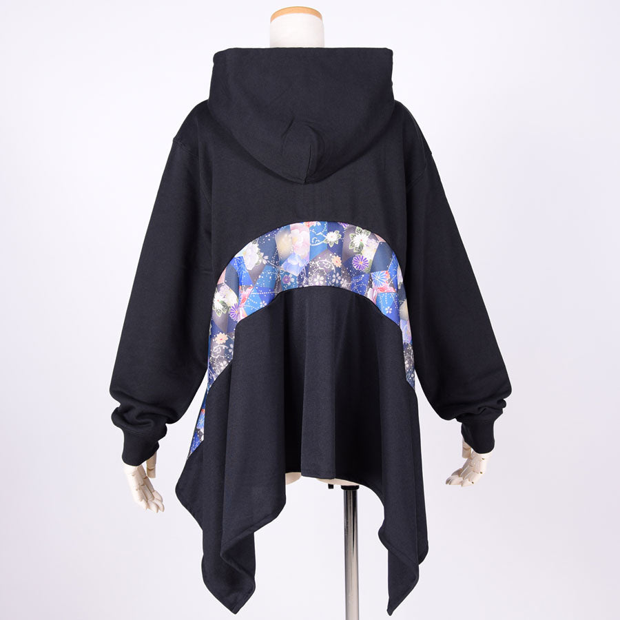 gouk ひらひらパーカー BK-BL