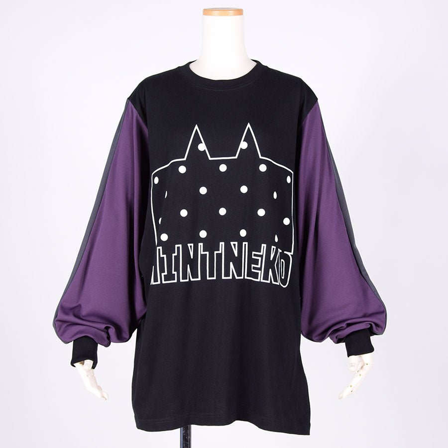 MINT NeKO Multicolor Sleeve TOP / BK