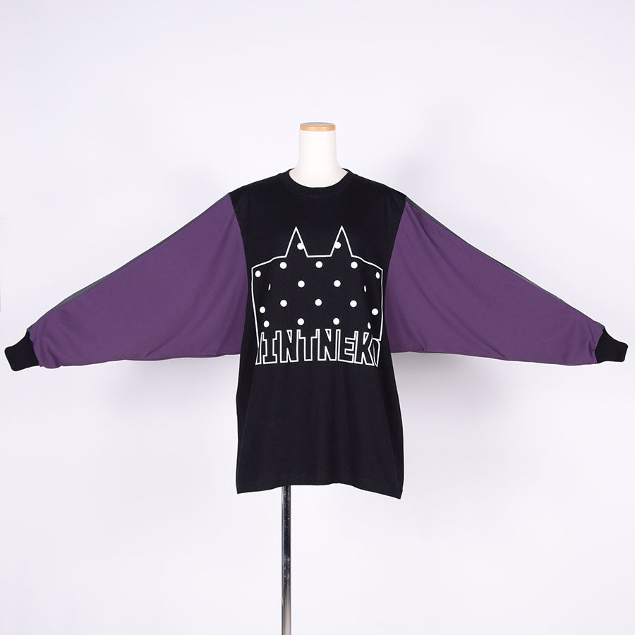 MINT NeKO Multicolor Sleeve TOP / BK