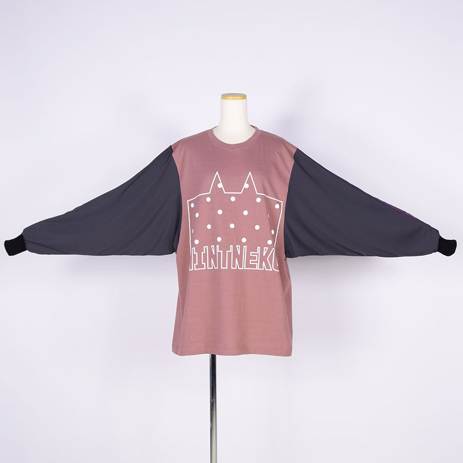 MINT NeKO マルチカラースリーブカットソー PK
