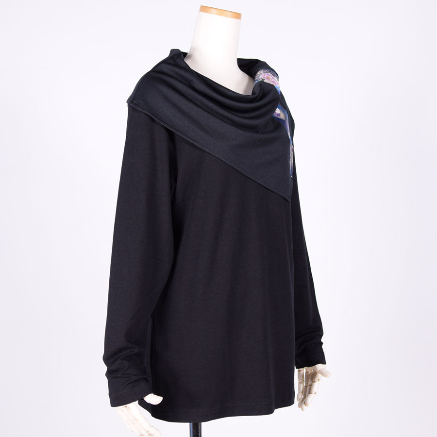 gouk ケープ付きトップス BK-BL
