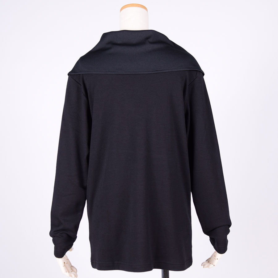gouk ケープ付きトップス BK-BL