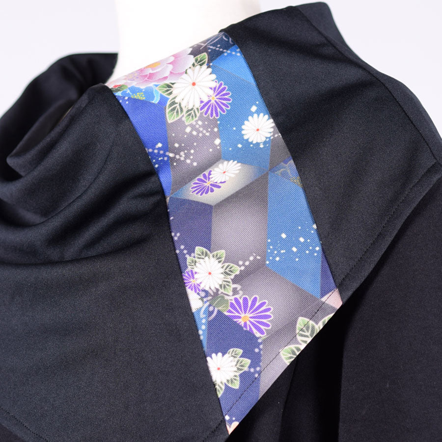 gouk ケープ付きトップス BK-BL