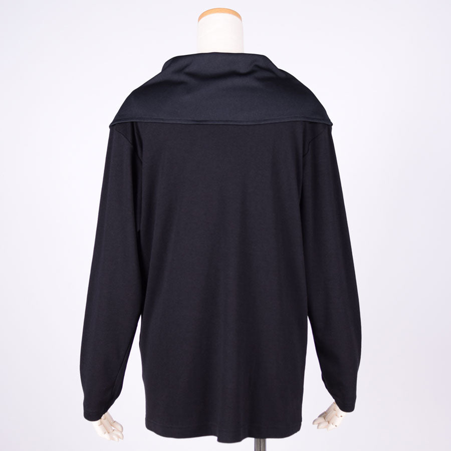 gouk ケープ付きトップス BK-GRN
