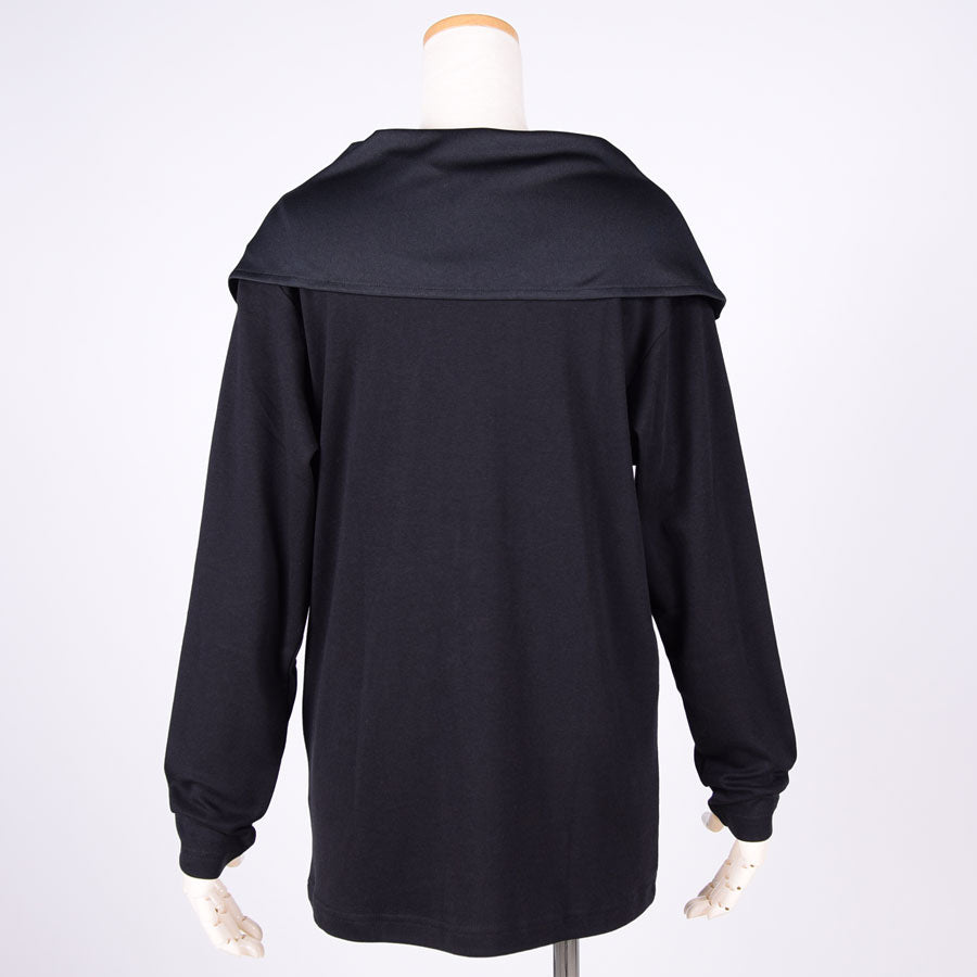 gouk ケープ付きトップス BK-BK