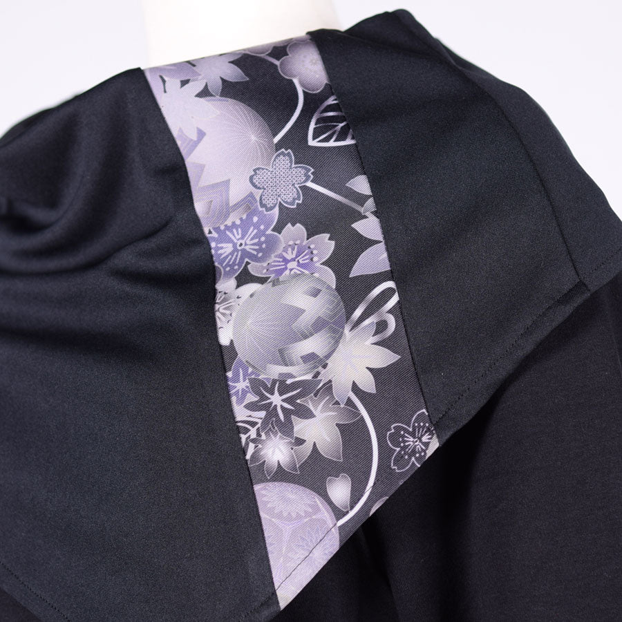 gouk ケープ付きトップス BK-BK
