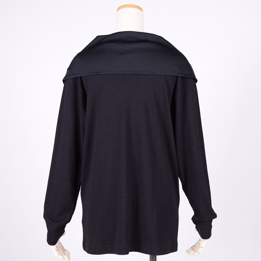 gouk ケープ付きトップス BK-WH