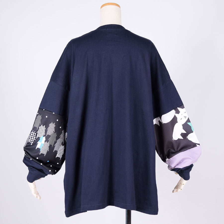 MINT NeKO パッチワークカットソー NV