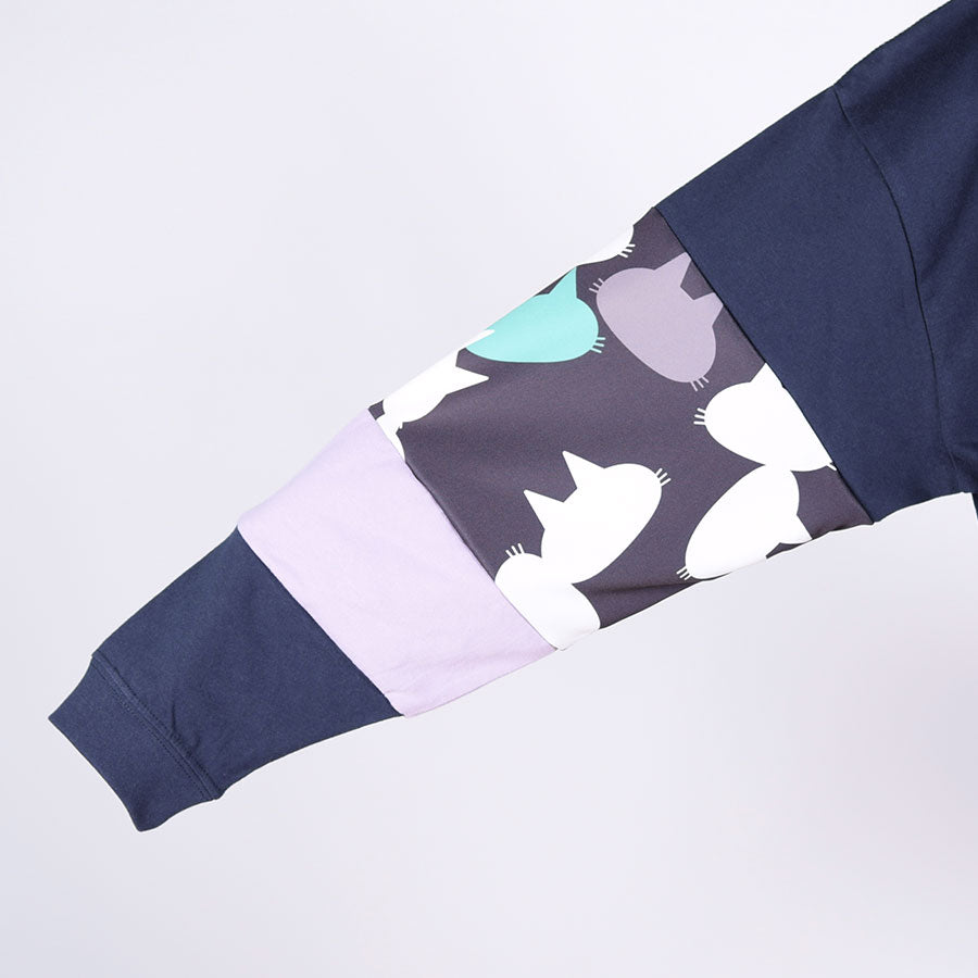 MINT NeKO パッチワークカットソー NV