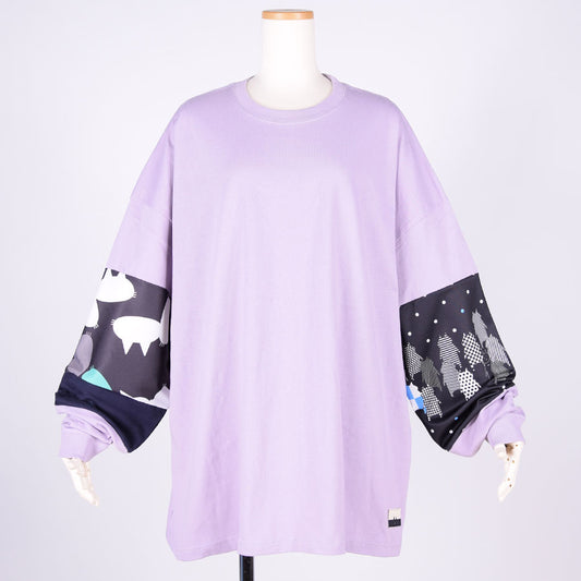 MINT NeKO パッチワークカットソー PUR