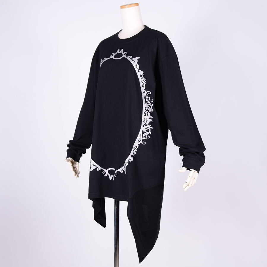 MINT NeKO Asymmetry Drape Tops / BK