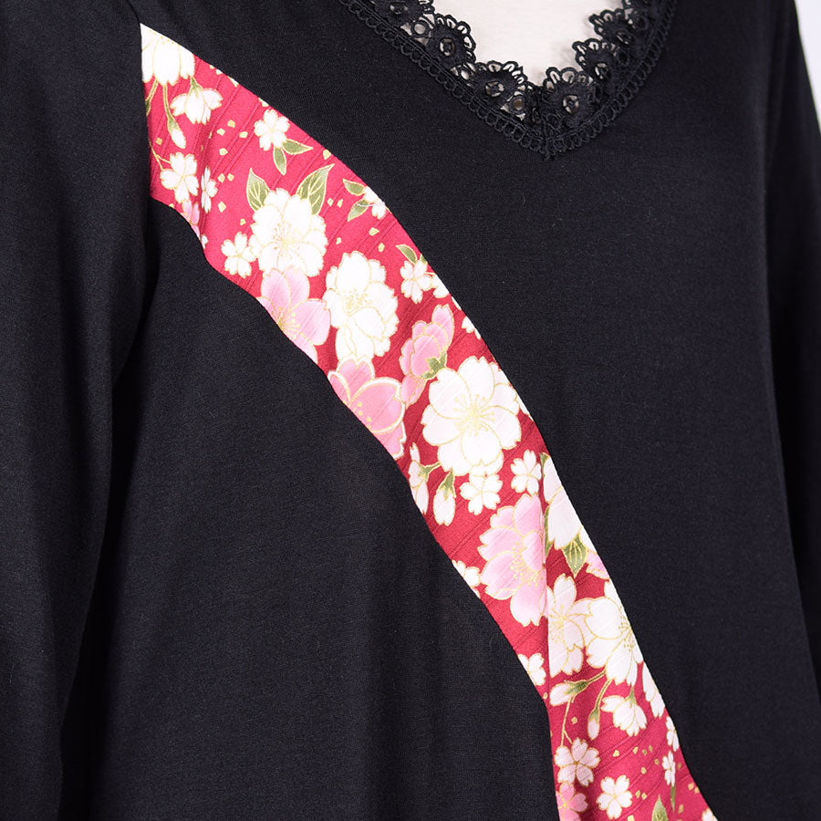【One of a kind】TKg Japanese Pattern Switching Dress