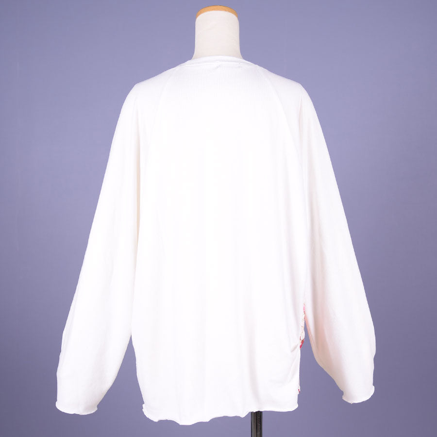 【One of a kind】TKg Cherry Blossoms Pattern Switching Tops