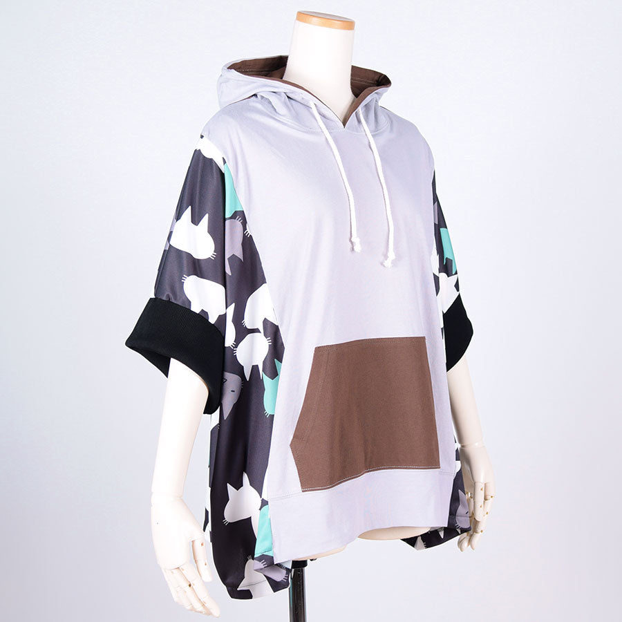 MINT NEKO Multicolor Patchwork Hoodie  / GY