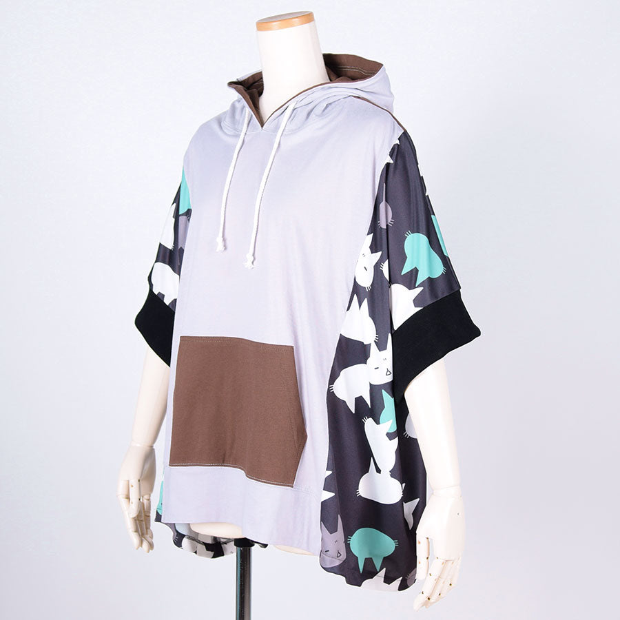 MINT NEKO Multicolor Patchwork Hoodie  / GY