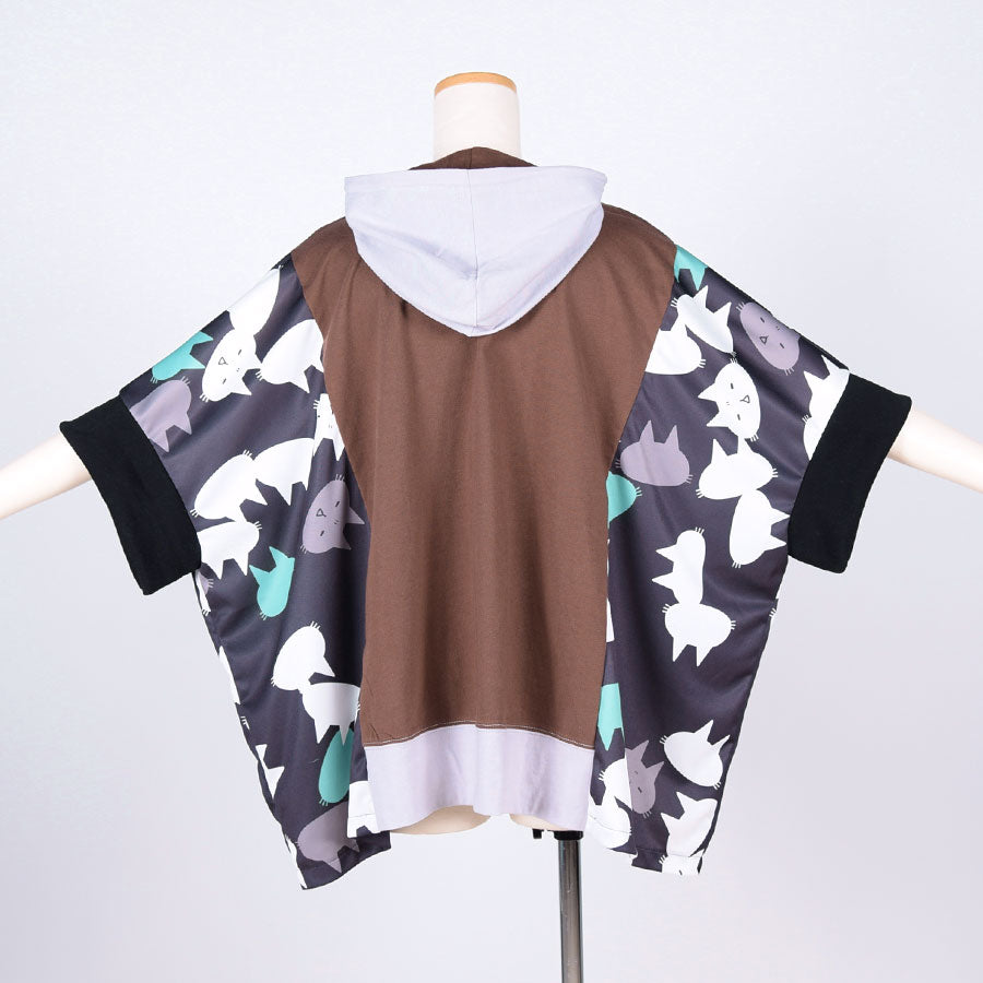 MINT NEKO Multicolor Patchwork Hoodie  / GY