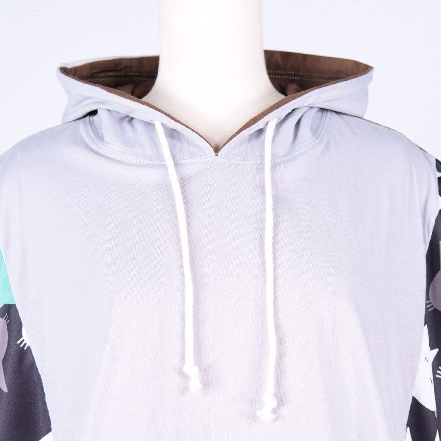 MINT NEKO Multicolor Patchwork Hoodie  / GY